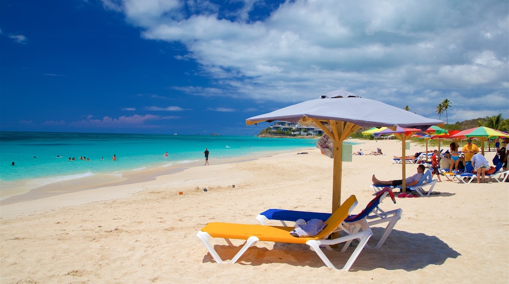 Darkwood Beach which includes a sandy beach, swimming and general coastal views