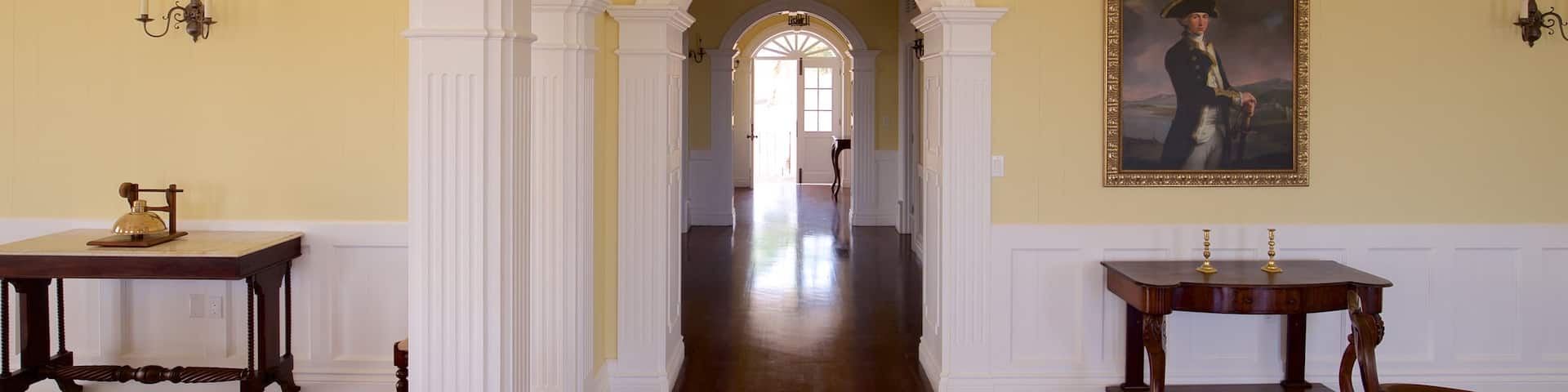 Clarence House featuring a house, interior views and art