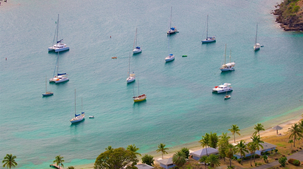 Shirley Heights featuring general coastal views and a bay or harbour