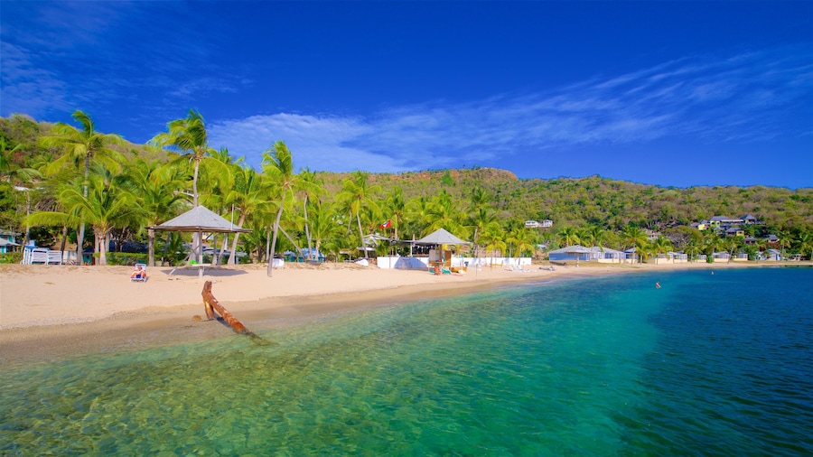 Galleon Beach showing tropical scenes, general coastal views and a beach