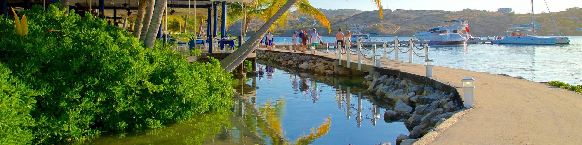 Mamora Bay featuring tropical scenes, a bay or harbour and general coastal views