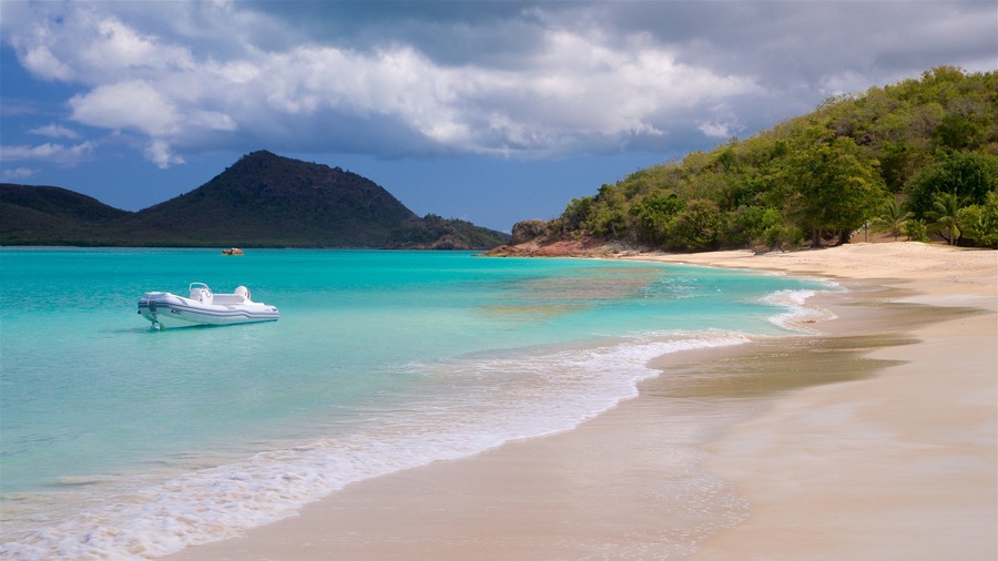 Antigua and Barbuda featuring a beach and general coastal views