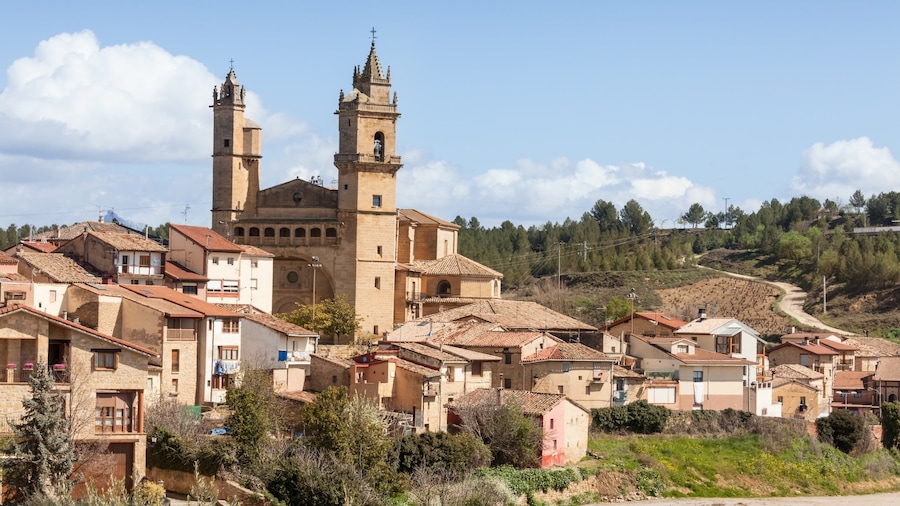 Haro ofreciendo elementos patrimoniales y una pequeña ciudad o aldea