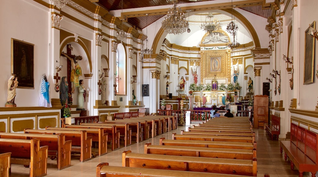 Iglesia de Guadalupe ofreciendo una iglesia o catedral, elementos del patrimonio y vistas interiores