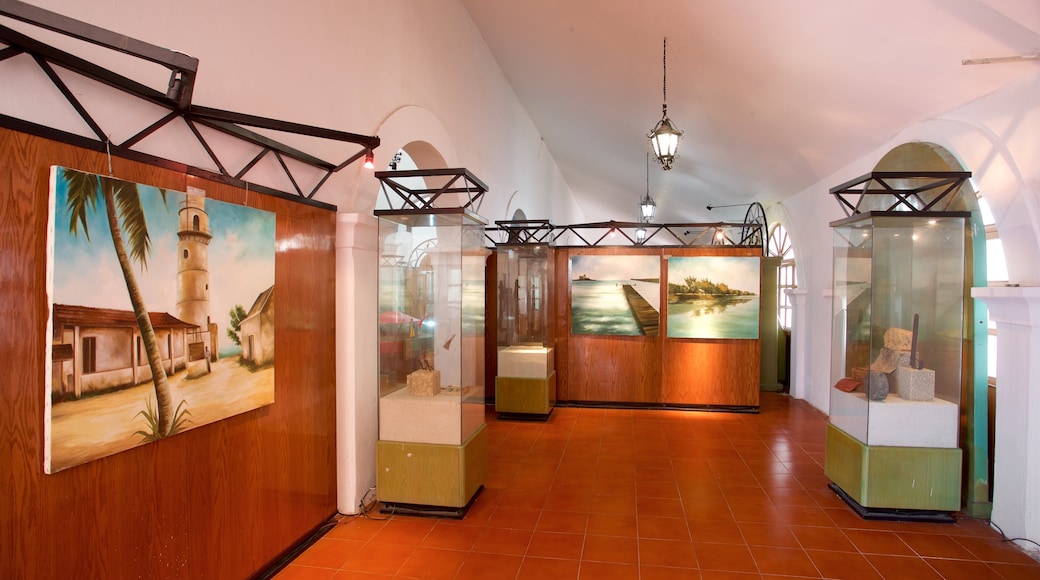 Museu Victoriano Nieves Céspedes que inclui vistas internas e arte