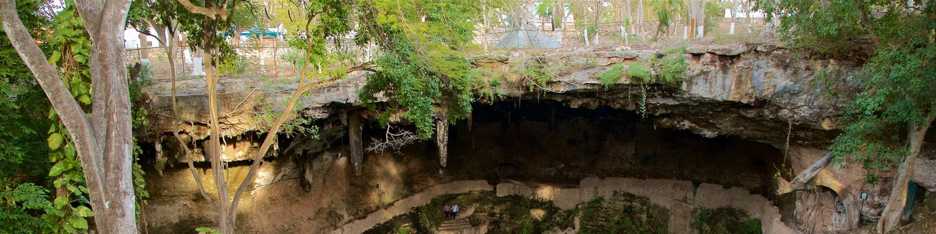 Cenote Zaci which includes a lake or waterhole