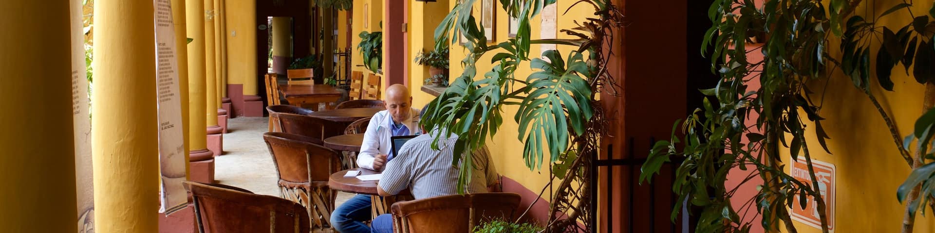 Museo cultural de Na Bolom y también una pareja