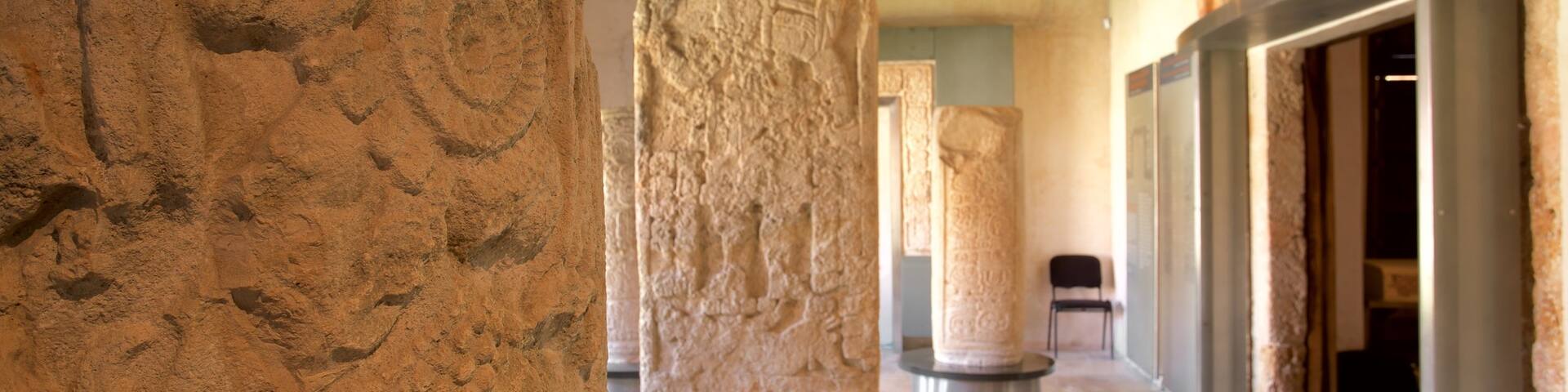 Museum of Mayan Architecture which includes heritage elements and interior views