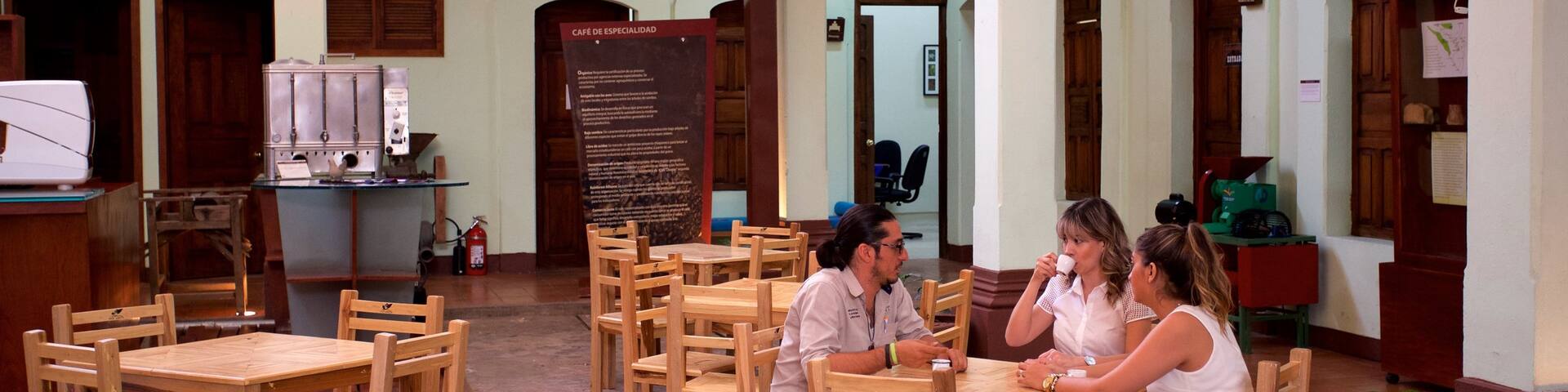 Coffee Museum which includes interior views and café lifestyle as well as a small group of people