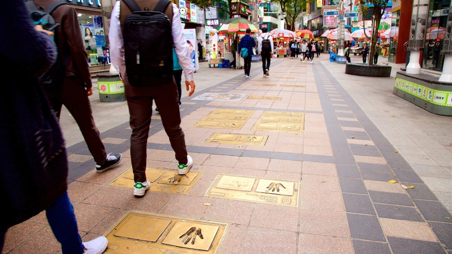 BIFF Square which includes a city as well as a small group of people