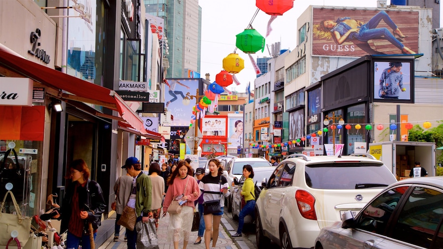 Gwangbokro Culture and Fashion Street featuring a city, signage and central business district