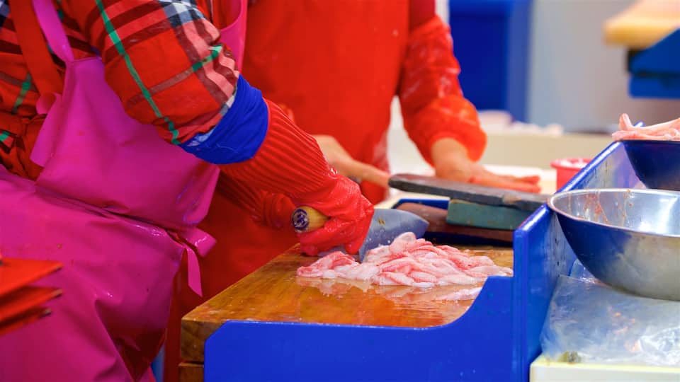 Mercado de peixe de Jagalchi que inclui mercados e comida