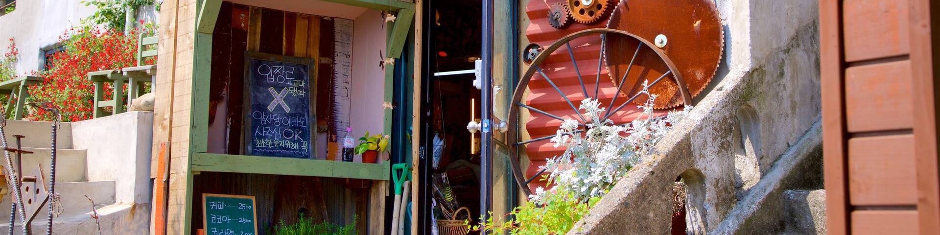 Busan which includes signage