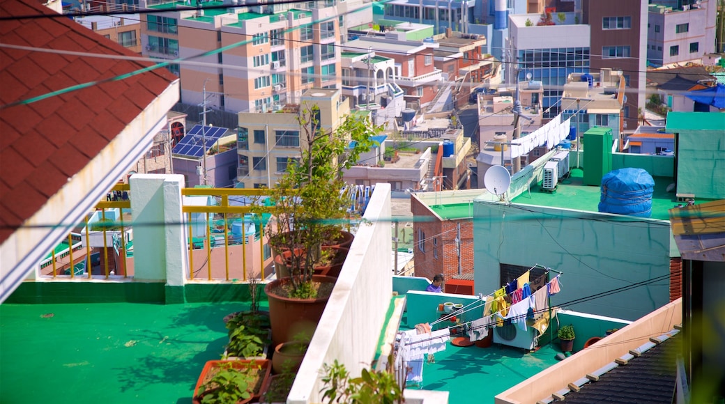 Busan showing landscape views and a city