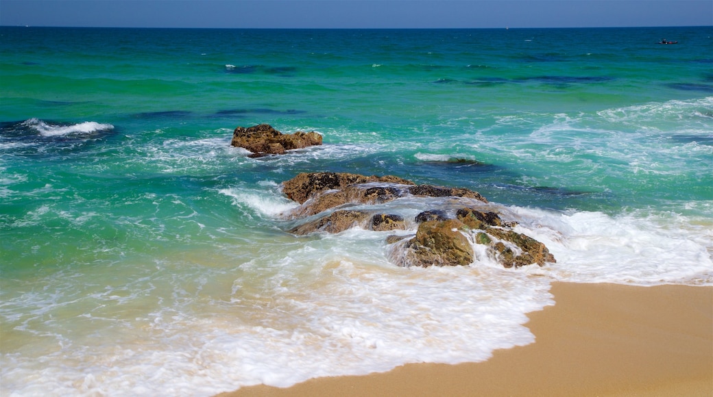 Gyeongpo Beach som visar kustutsikter, klippig kustlinje och en sandstrand