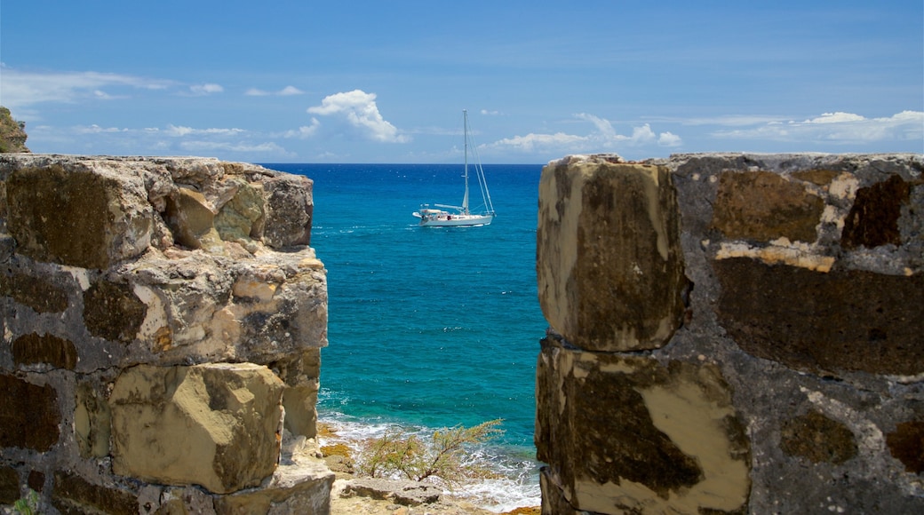 Antigua showing general coastal views and boating