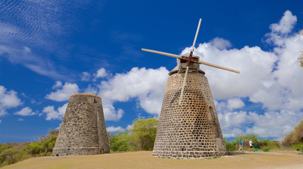 Antigua featuring heritage elements and a windmill