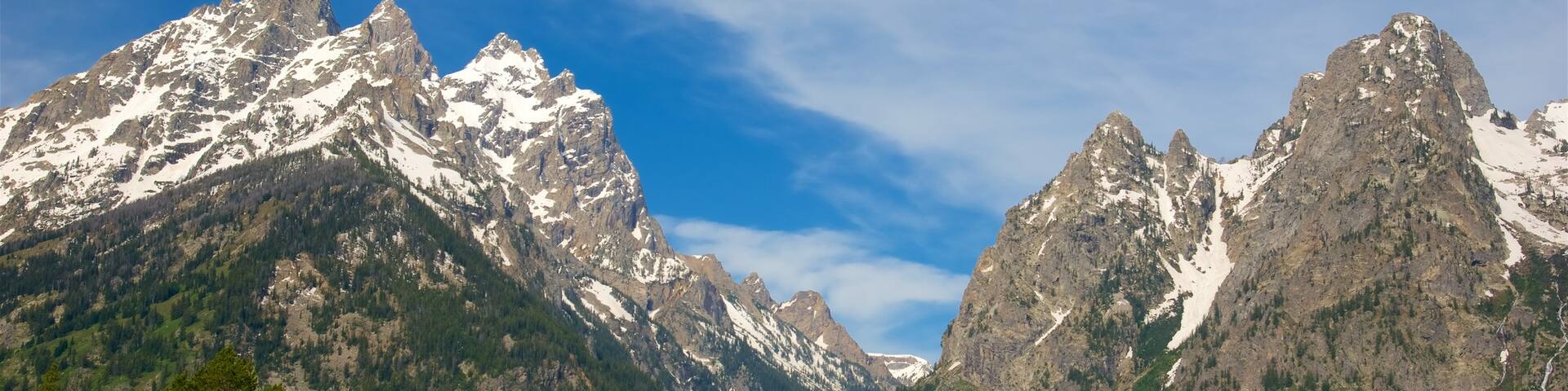 Cascade Canyon showing tranquil scenes, mountains and landscape views