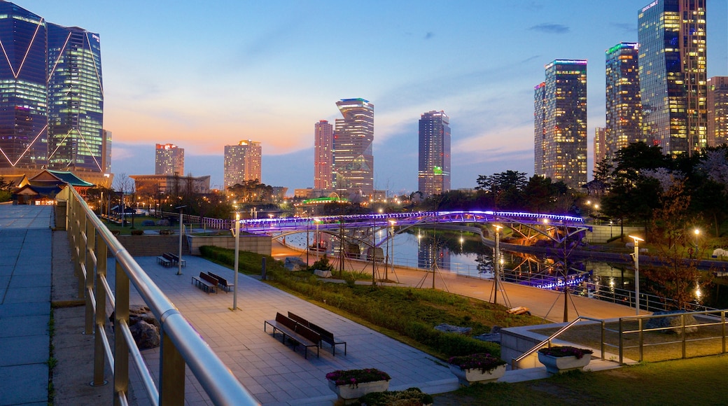 Incheon caratteristiche di parco, città e casa a torre