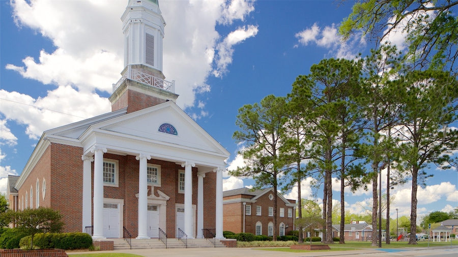 Waycross which includes heritage architecture