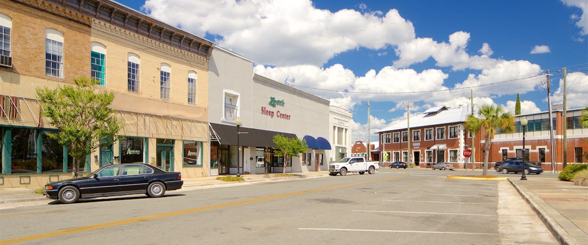 Waycross which includes a small town or village