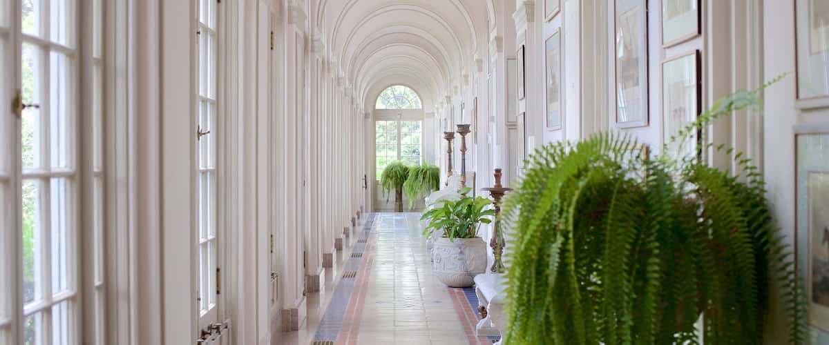 Pebble Hill Plantation caracterizando vistas internas