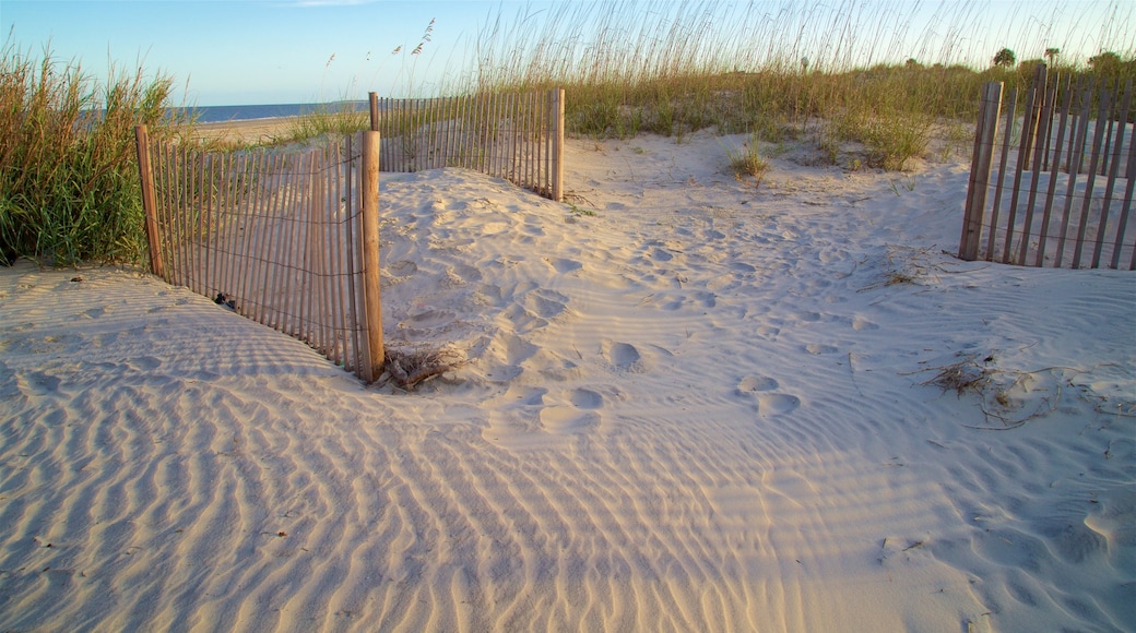 Great Dunes Park featuring general coastal views, a sunset and a sandy beach