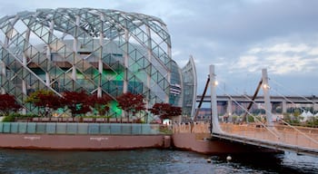 Seocho-gu featuring modern architecture, a river or creek and a bridge