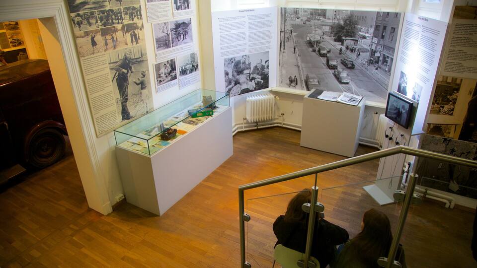 Checkpoint Charlie Museum which includes interior views