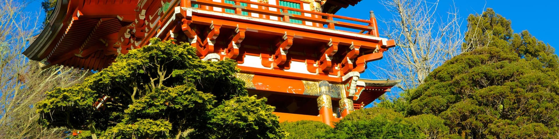 Jardín de Té Japonés ofreciendo un parque y patrimonio de arquitectura