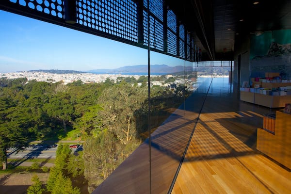 De Young Museum mettant en vedette vues intérieures