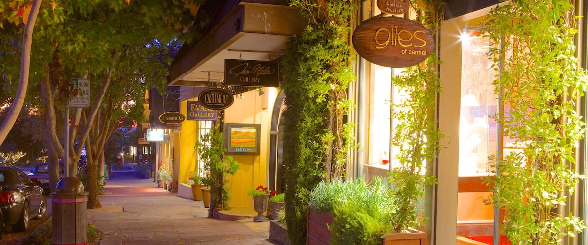 Carmel featuring a city, street scenes and nightlife