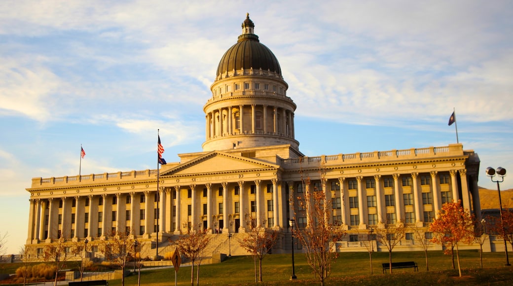 Salt Lake City mit einem historische Architektur und Stadt