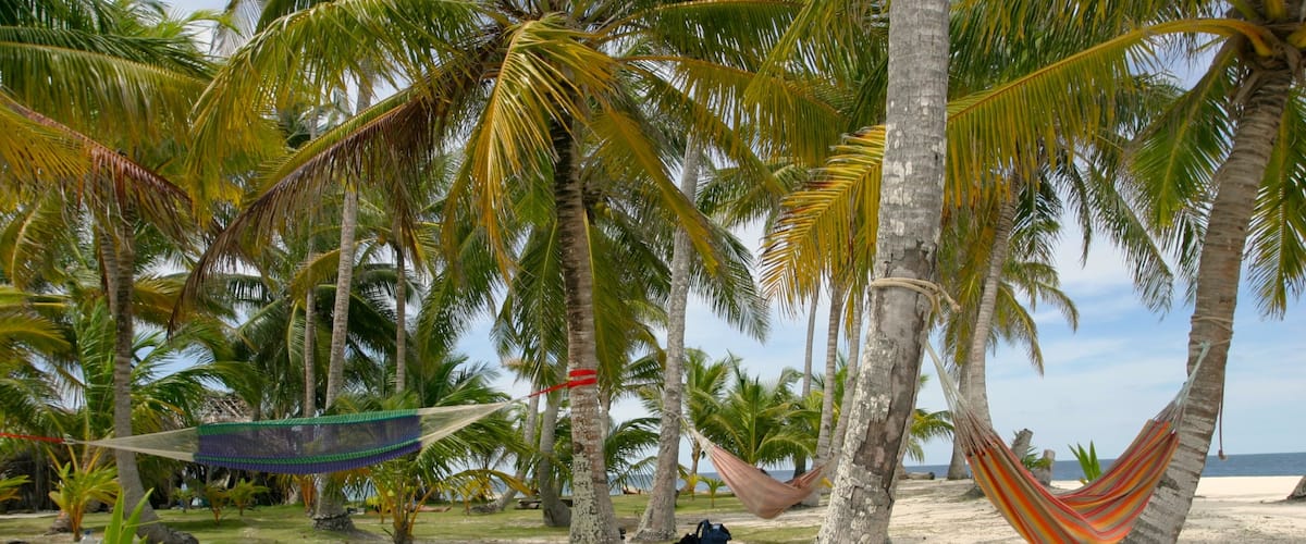 Panama inclusief landschappen, tropische uitzichten en een strand