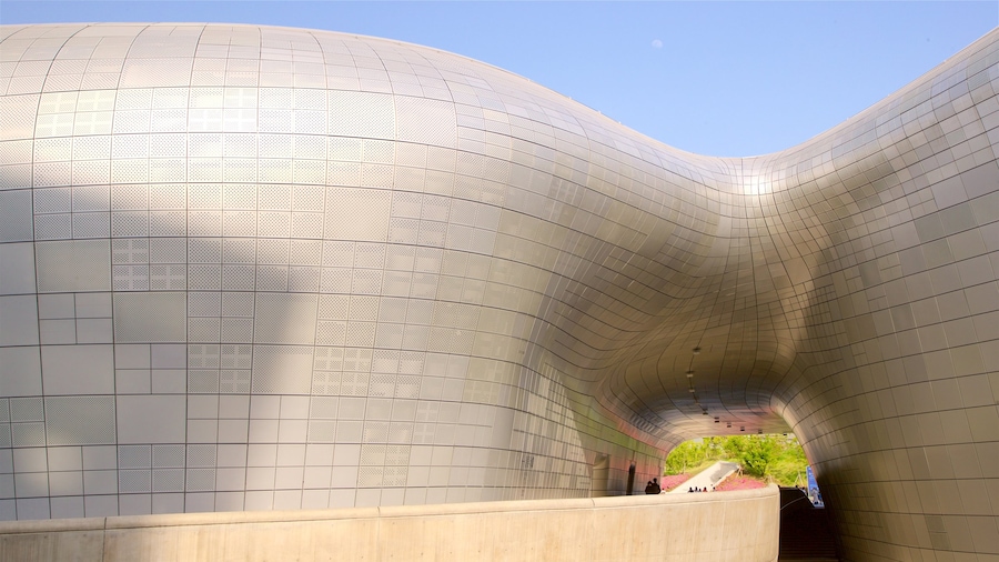 Dongdaemun Design Plaza montrant architecture moderne
