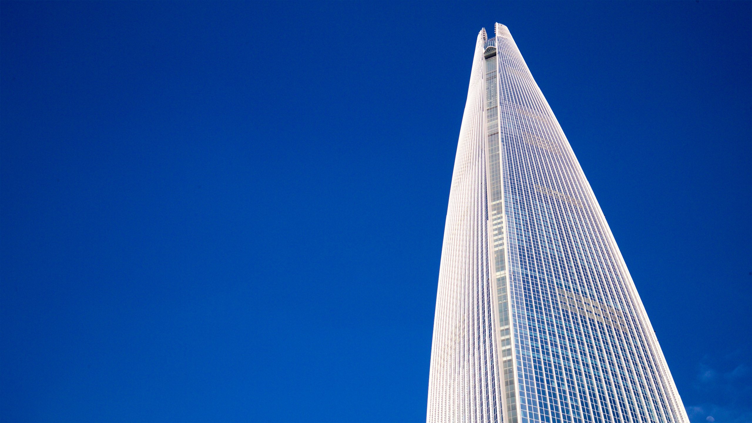 Lotte World Tower which includes a high-rise building