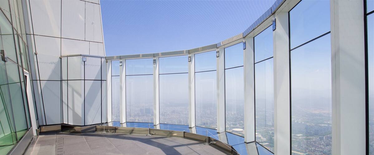 Lotte World Tower showing views