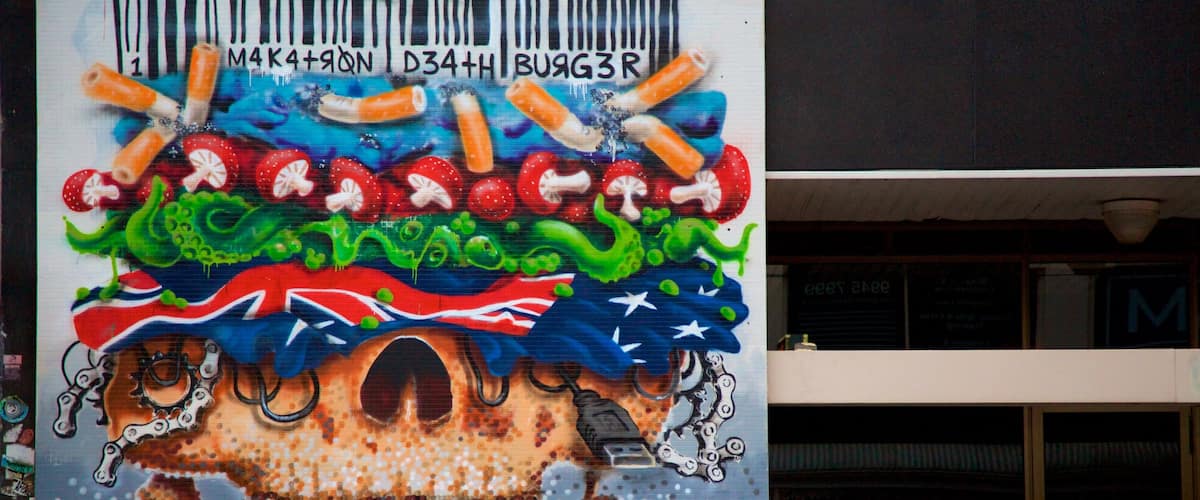 Melbourne showing outdoor art