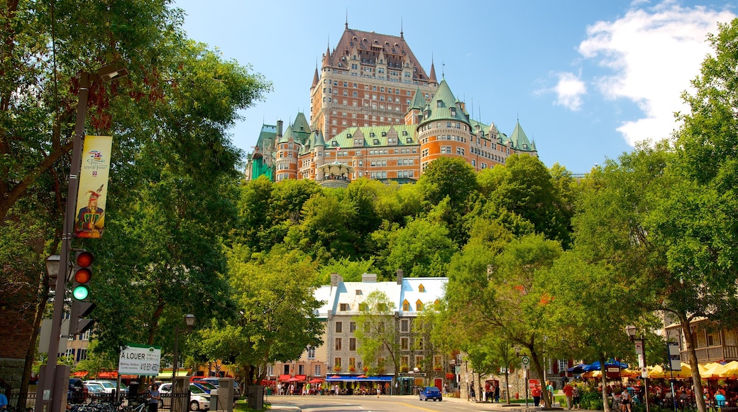 Le Château Frontenac que incluye patrimonio de arquitectura