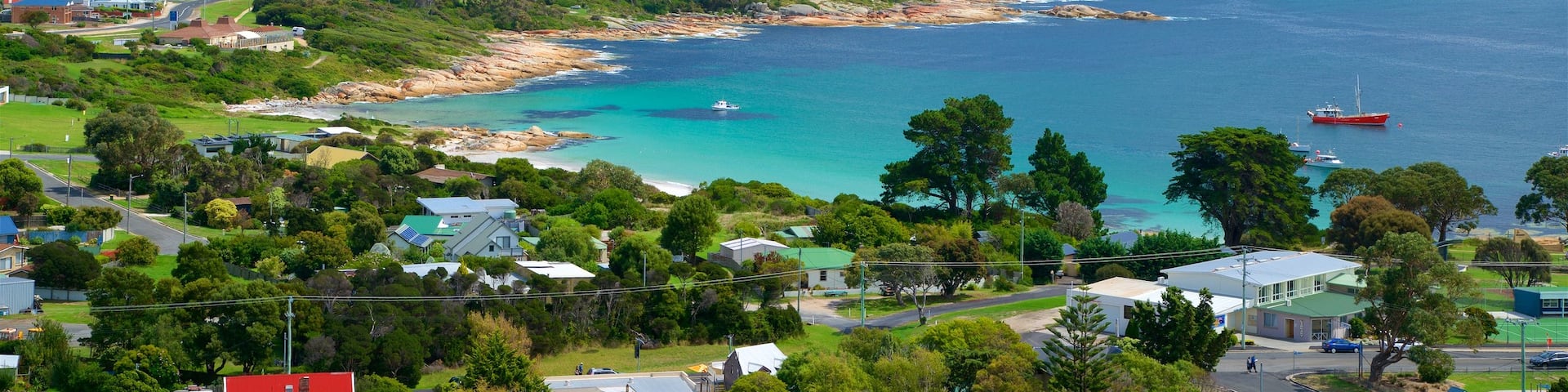 Tasmania showing tranquil scenes, a coastal town and general coastal views