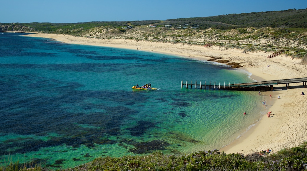 Western Australia which includes jet skiing, a beach and general coastal views