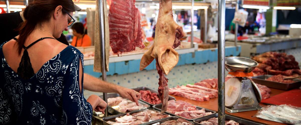 Karon showing markets and food as well as a couple