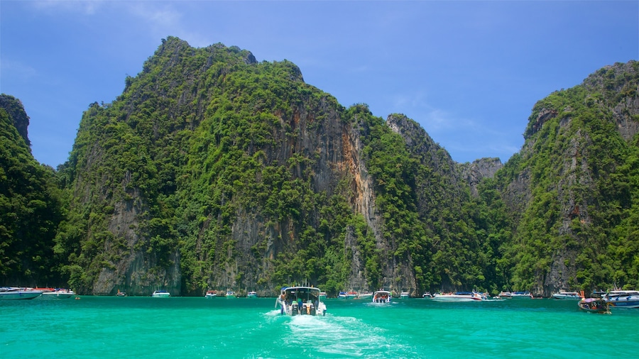 Krabi Province featuring tropical scenes, boating and a bay or harbor