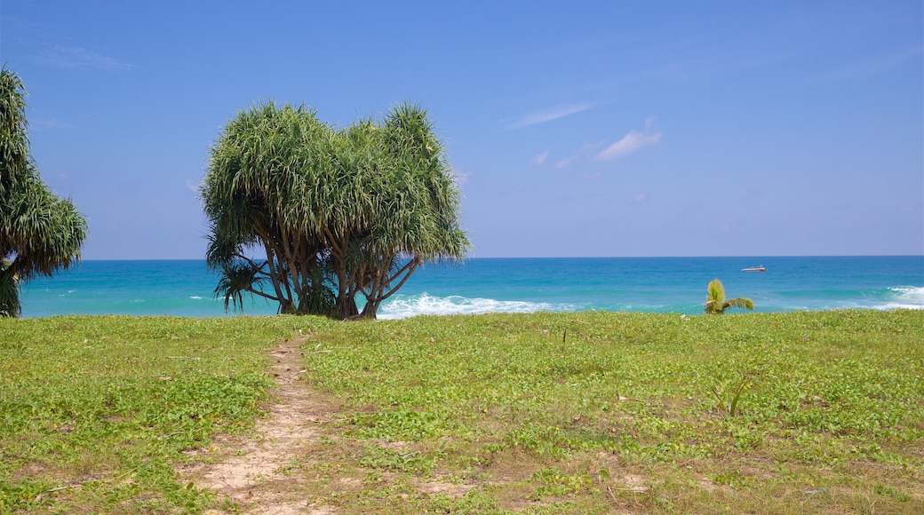 Karon Beach featuring general coastal views and a garden