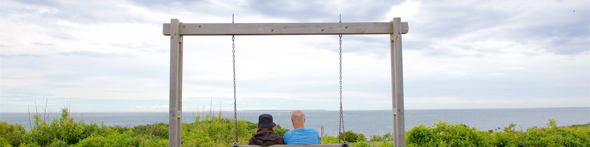 Montauk Point featuring general coastal views as well as a couple