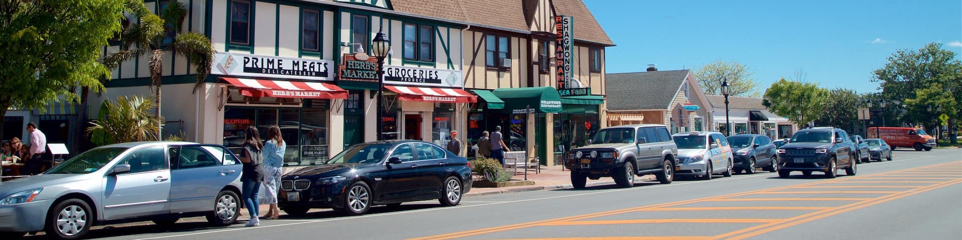 Montauk which includes a small town or village