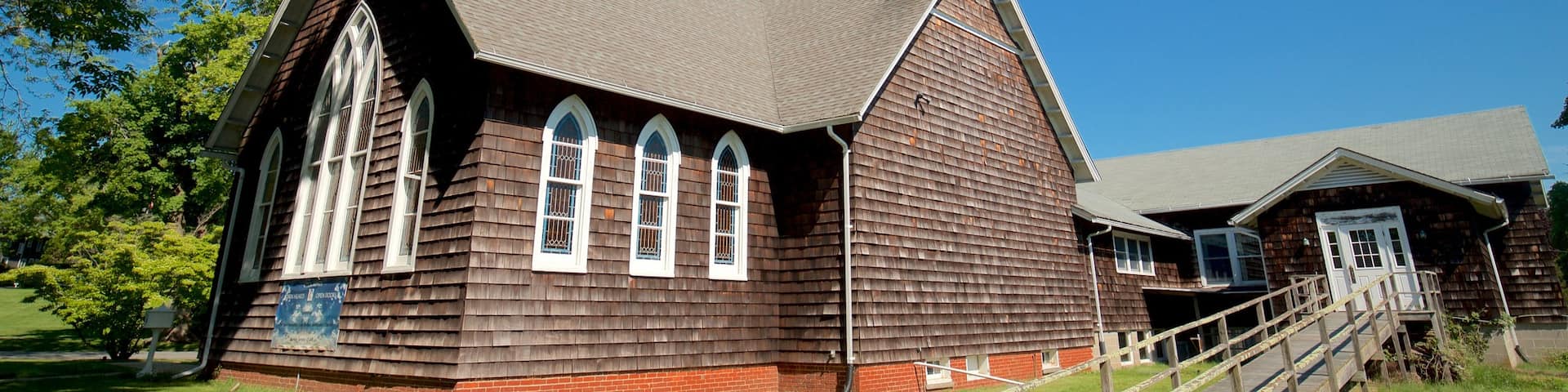 East Hampton das einen Kirche oder Kathedrale und Geschichtliches