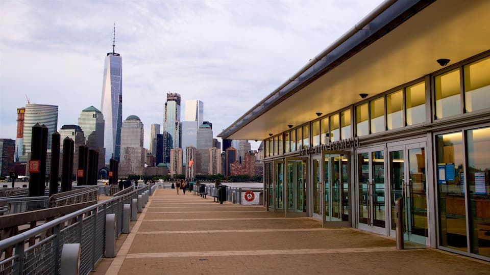 Jersey City showing a city and a skyscraper