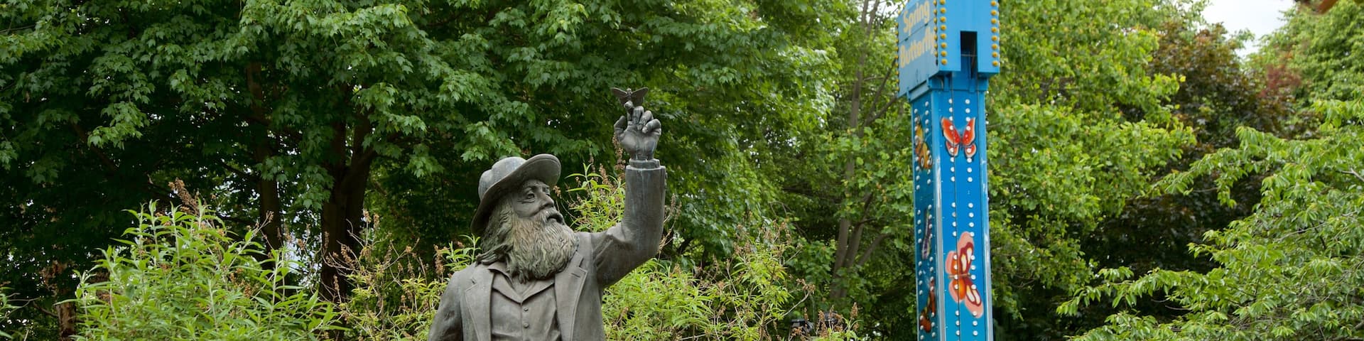 Camden Children\'s Garden featuring a statue or sculpture and a garden