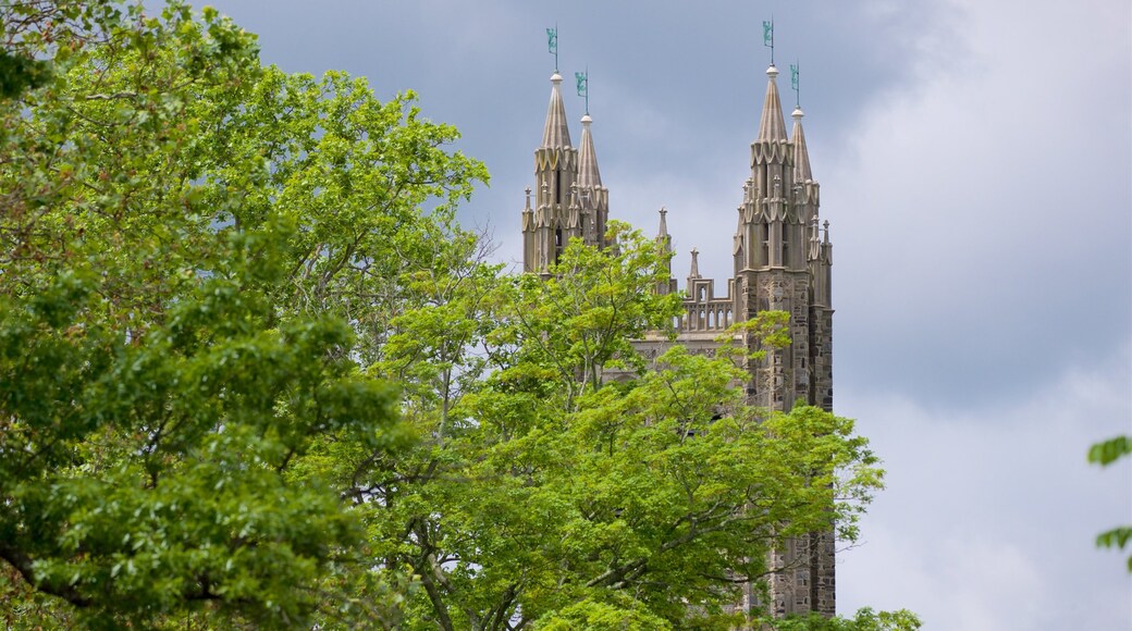 Princeton featuring heritage elements and a church or cathedral